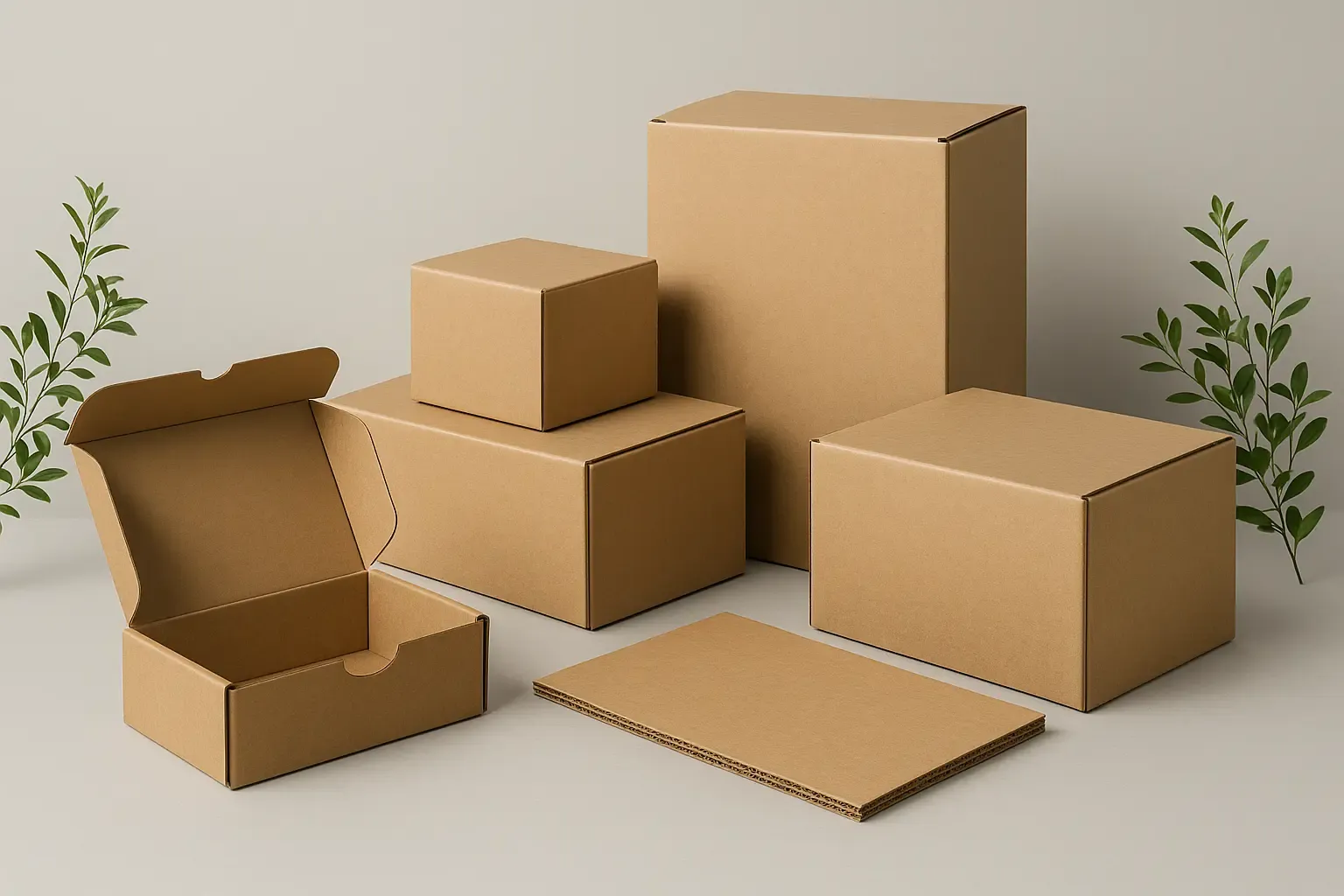 Mock-up de cajas Cartonfast